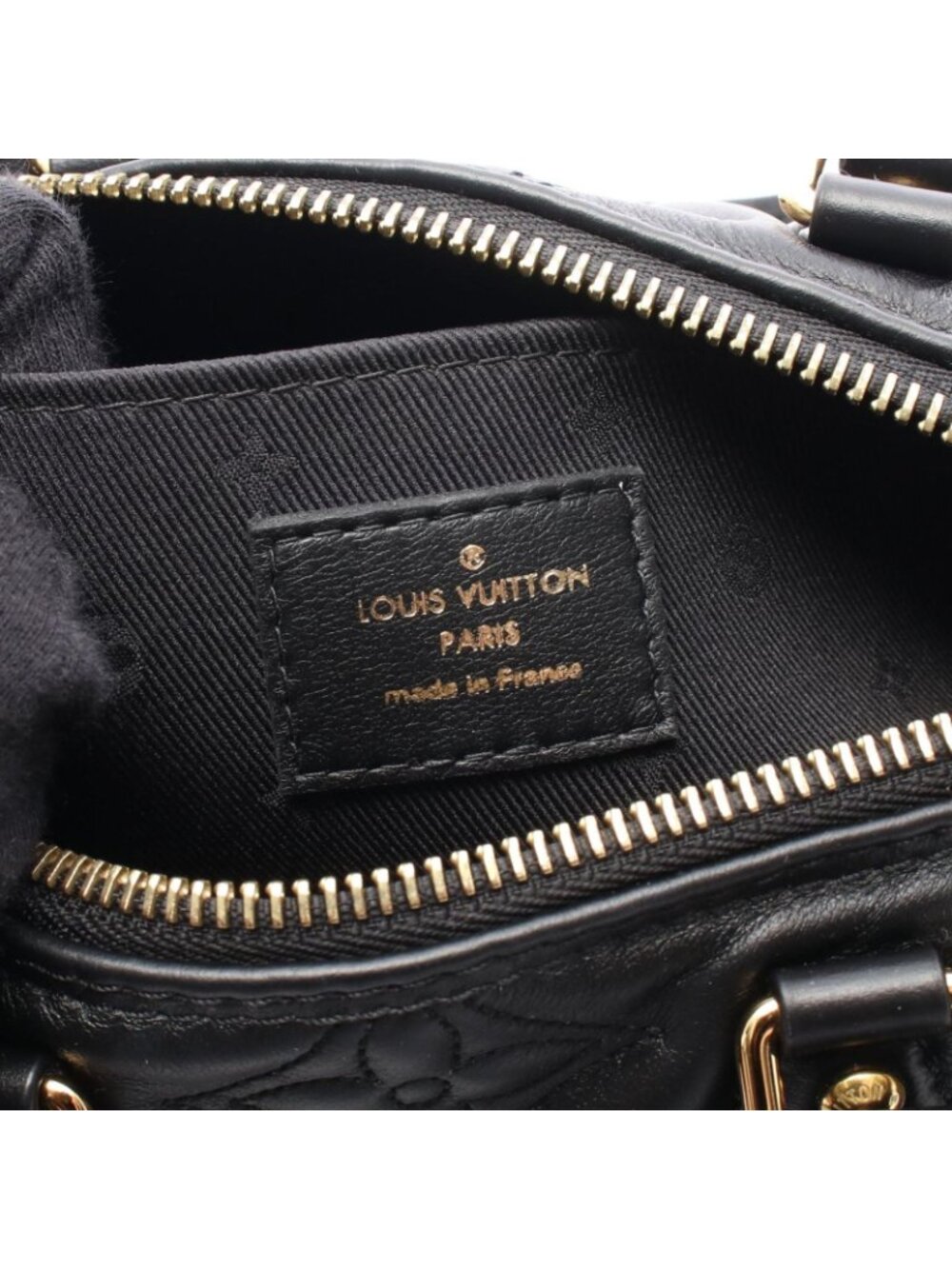 Louis Vuitton Handbag Papillon BB Bubble Gram Noir Leather - Picture 4 of 5